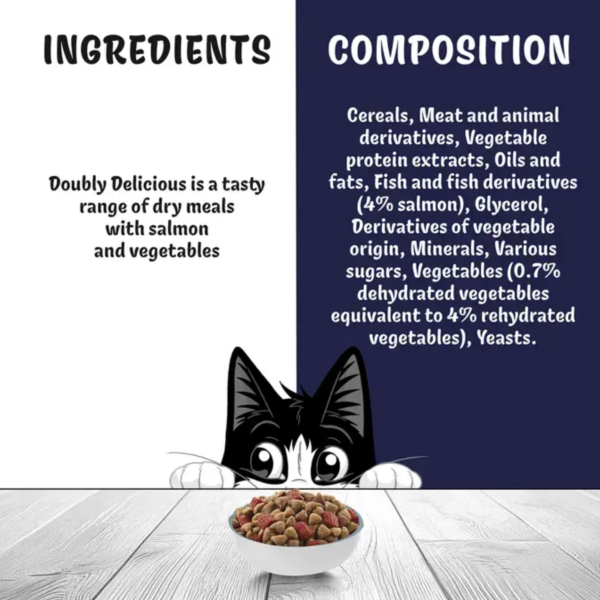 Felix Doubly Delicious Dry Cat Food 750g - Salmon & Vegetables