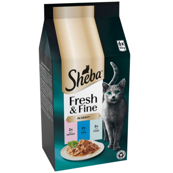 Sheba Fresh & Fine Adult Wet Cat Food 6x50g