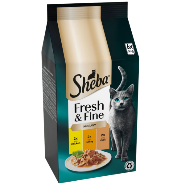 Sheba Fresh & Fine Adult Wet Cat Food 6x50g