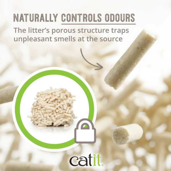 Catit Go Natural Pea Husk Clumping Litter 5.6kg - Vanilla