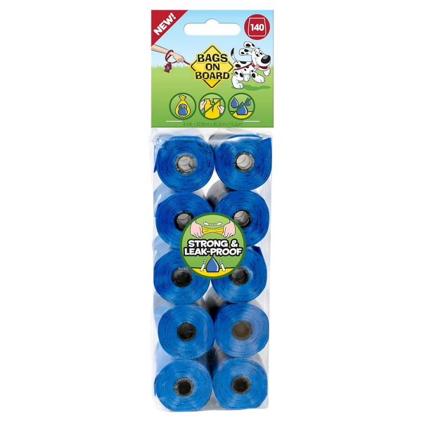 Bags on Board Poo Bags - 10 Rolls