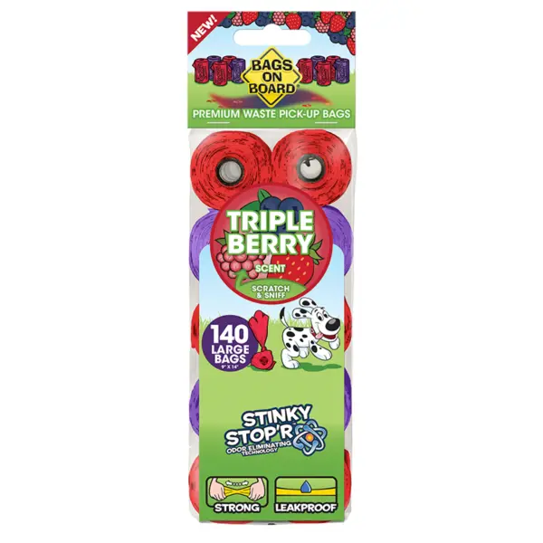Bags on Board 10 Rolls - Triple Berry Scent