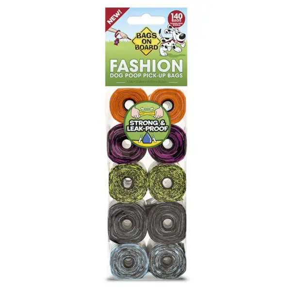 Bags on Board 10 Rolls - Fun Print / Pattern