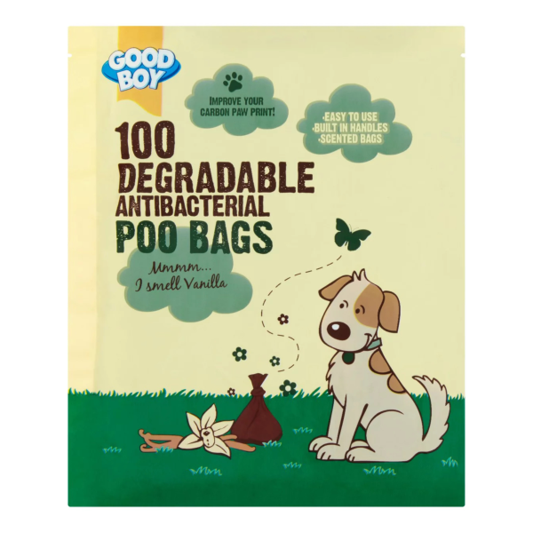 Good Boy Antibacterial Degradable Poo Bags x 100