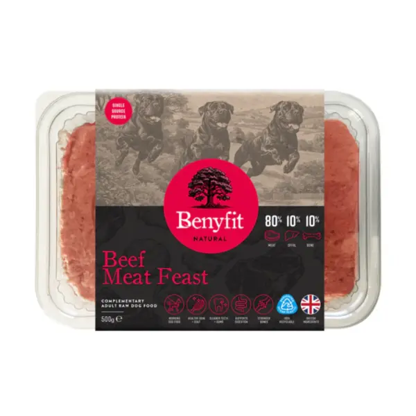 Benyfit Natural 80/10/10 - Beef Meat Feast 500g