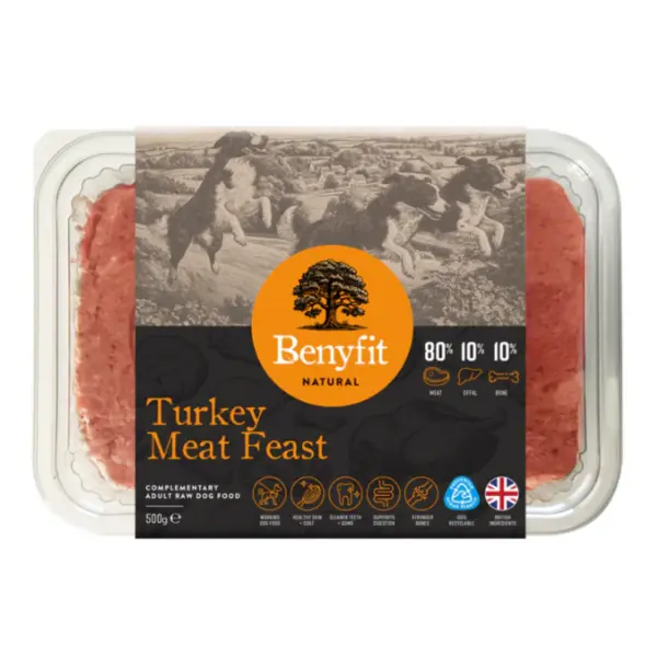 Benyfit Natural 80/10/10 - Turkey Meat Feast 500g