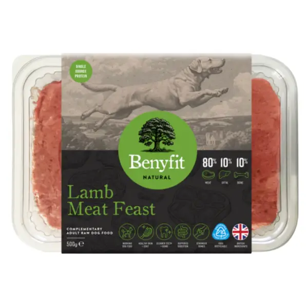 Benyfit Natural 80/10/10 - Lamb Meat Feast 500g