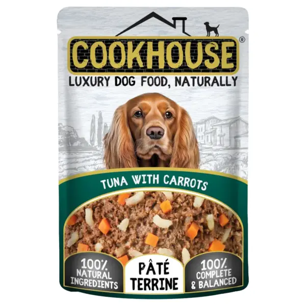 Cookhouse Adult Dog - Tuna with Carrots Pate Terrine 100g