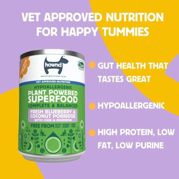 HOWND - Plant Based Blueberry & Coconut Porridge 400g