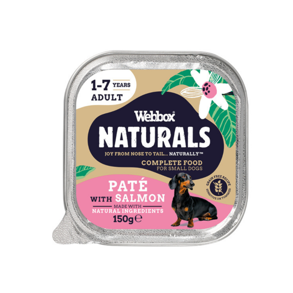 Webbox Naturals Adult Pate 150g - Salmon