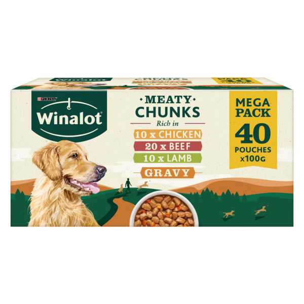 Winalot Meaty Chunks Mixed in Gravy 40 x 100g