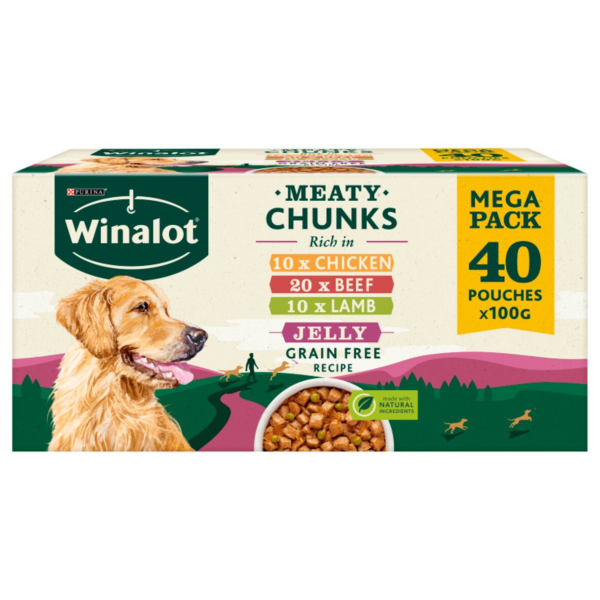 Winalot Meaty Chunks Mixed in Jelly 40 x 100g