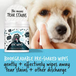 Bugalugs Tear Stain Eye Wipes for Dogs (100 Wipes)