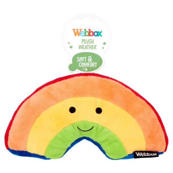 Webbox Plush Rainbow Dog Toy