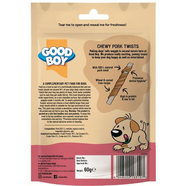 Good Boy Chewy Pork Twists 60g