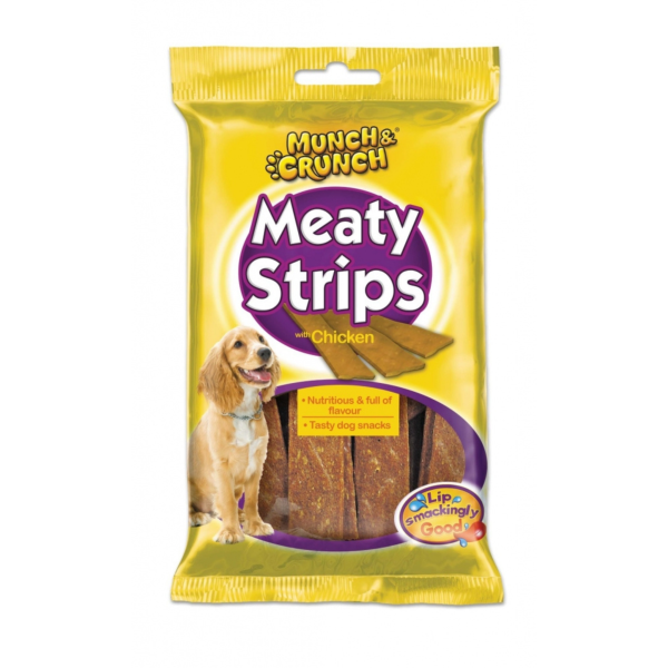 Munch & Crunch Meaty Strips 162g