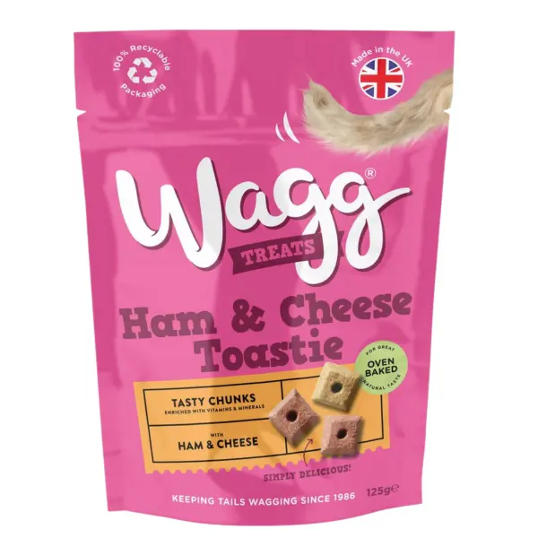 Wagg Dog Treats 125g - Ham & Cheese Toastie