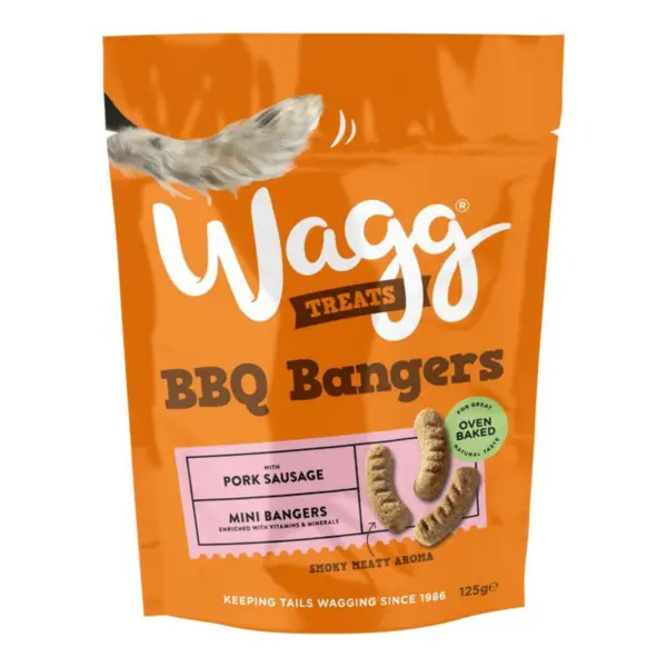 Wagg Dog Treats 125g - BBQ Bangers