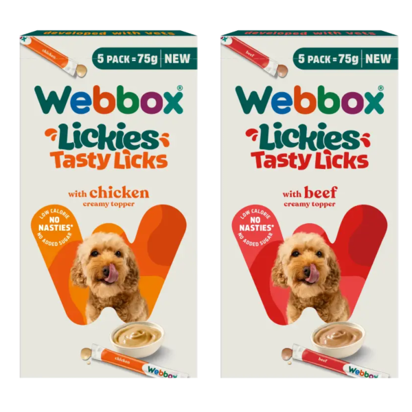 Lickies Tasty Licks Creamy Dog Treats 75g