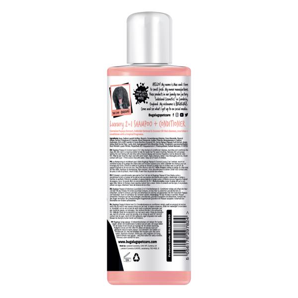 Bugalugs - Luxury 2 in 1 Dog Shampoo & Conditioner 250ml