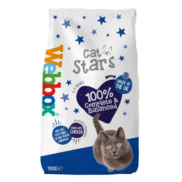 Webbox Cat Stars Chicken Dry Cat Food 900g