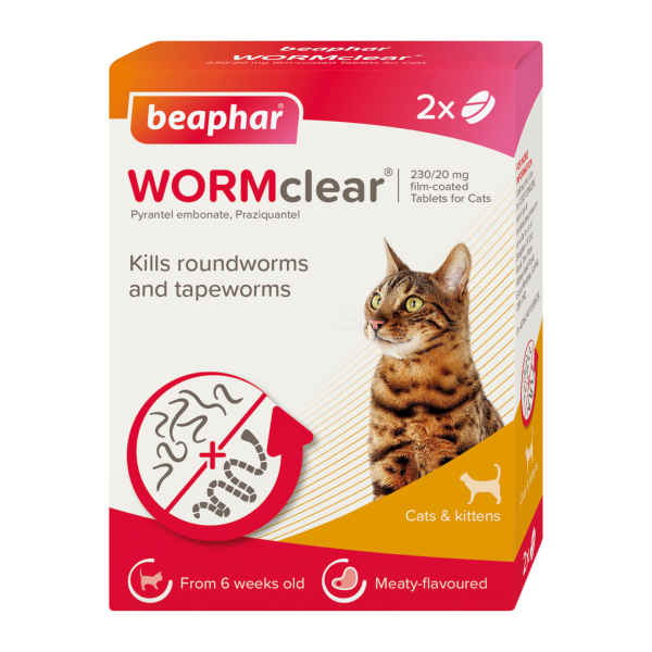 Beaphar Wormclear Cat (2 Tablets)