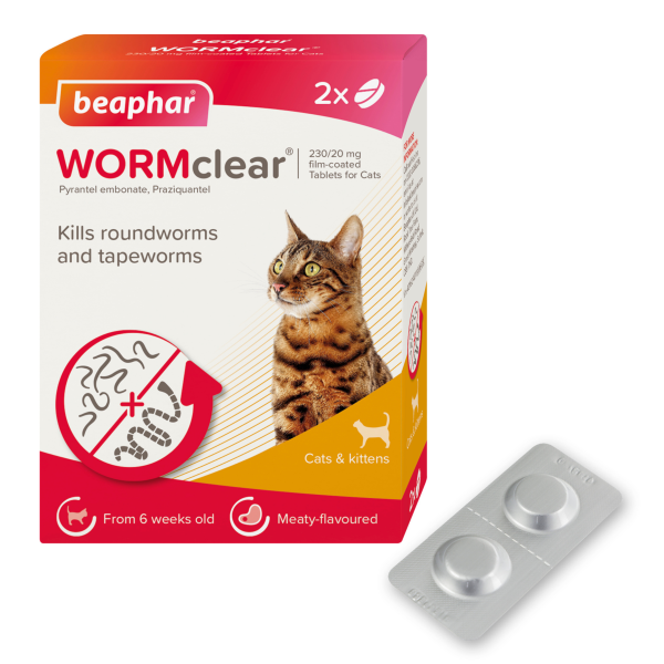 Beaphar Wormclear Cat (2 Tablets)
