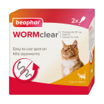 Beaphar Wormclear Spot on for Cats (2 Pipettes)