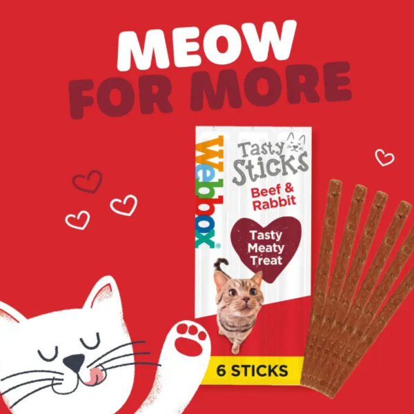 Webbox Tasty Sticks 30g - Beef & Rabbit