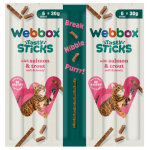 Webbox Tasty Sticks 30g - Salmon & Trout