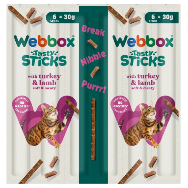 Webbox Tasty Sticks 30g - Turkey & Lamb