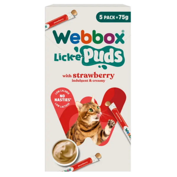 Webbox Lick-e-Puds with Strawberry 75g