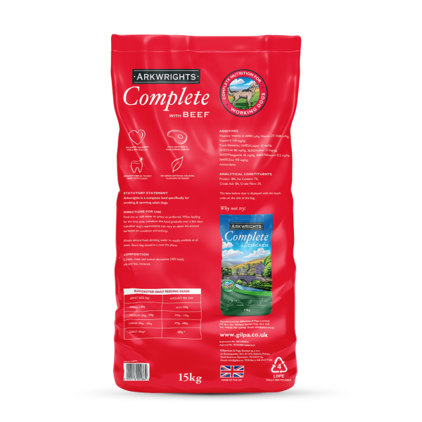 Arkwrights Complete Beef 15kg