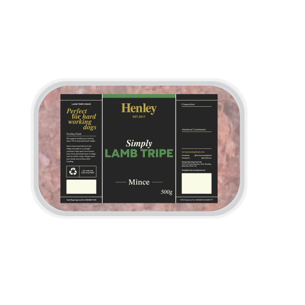 Henley Simply Lamb Tripe Mince 500g