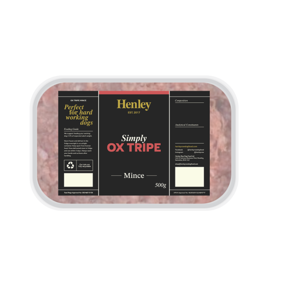 Henley Simply Ox Tripe Mince 500g