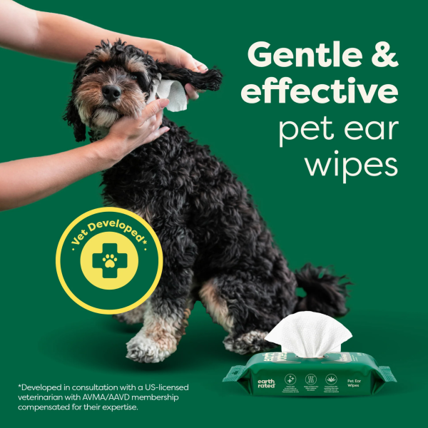 Earth Rated Dog Ear Wipes 60pk