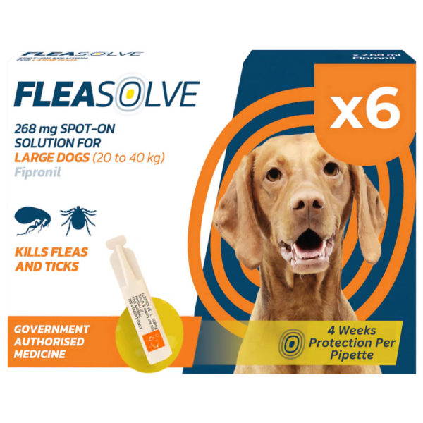 FleaSolve Spot-on Solution for Large Dogs 20-40kg