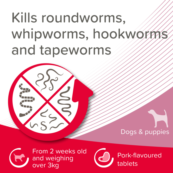 Beaphar Wormclear Dogs - 20kg (2 Tablets)