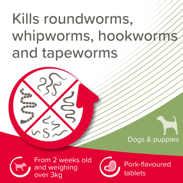 Beaphar Wormclear Dogs - 40kg (4 Tablets)