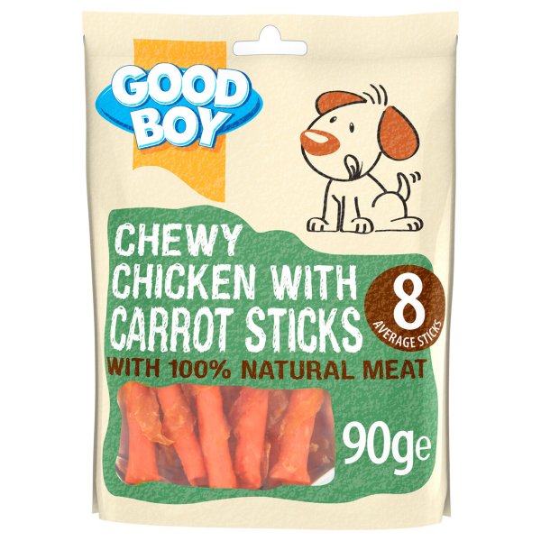 Good Boy Chewy Chicken With Carrot Sticks