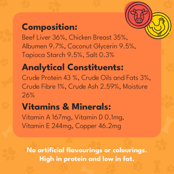 Pet Munchies Training Treats 50g - Liver and Chicken