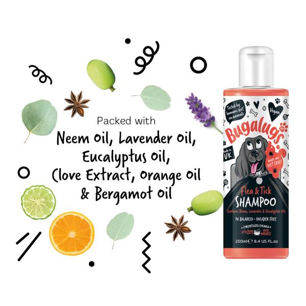 Bugalugs - Flea and Tick Dog Shampoo 250ml