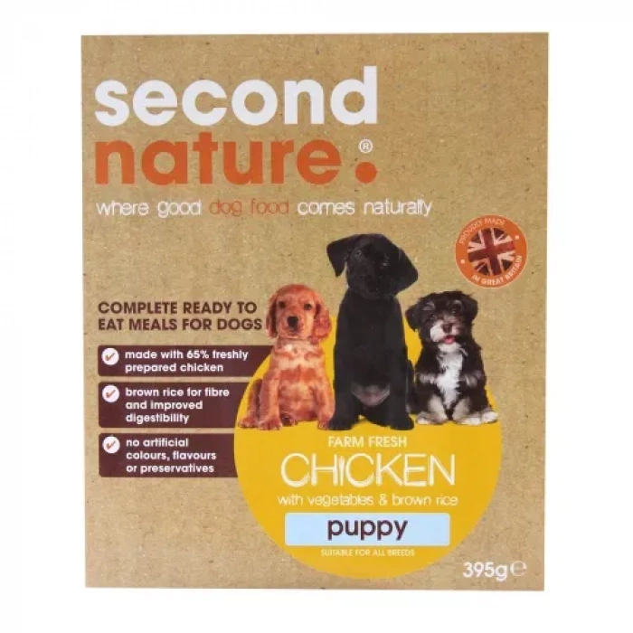 Second Nature Puppy Chicken with Rice & Veg 395g Main Image