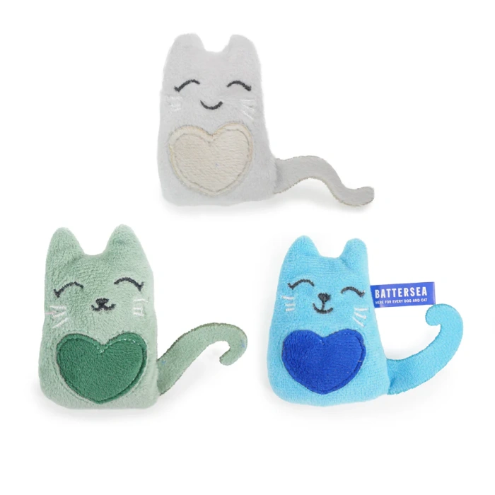 Battersea Catnip Cats Trio Toys 3pk Main Image