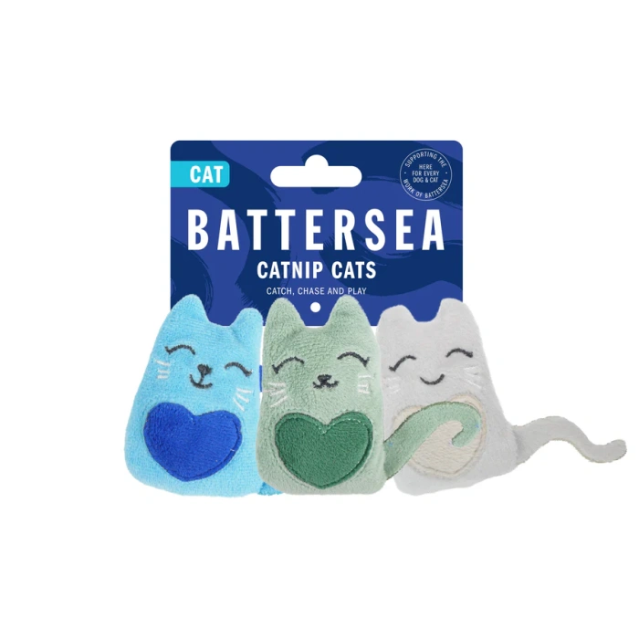 Battersea Catnip Cats Trio Toys 3pk Main Image