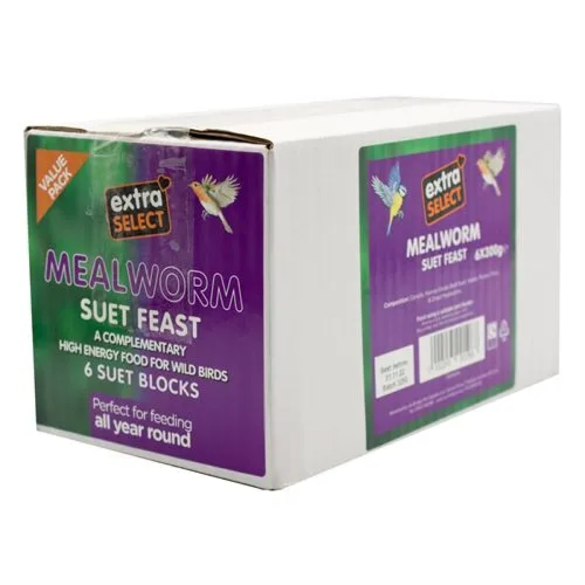 Extra Select Mealworm Suet Blocks - Value Pack Main Image