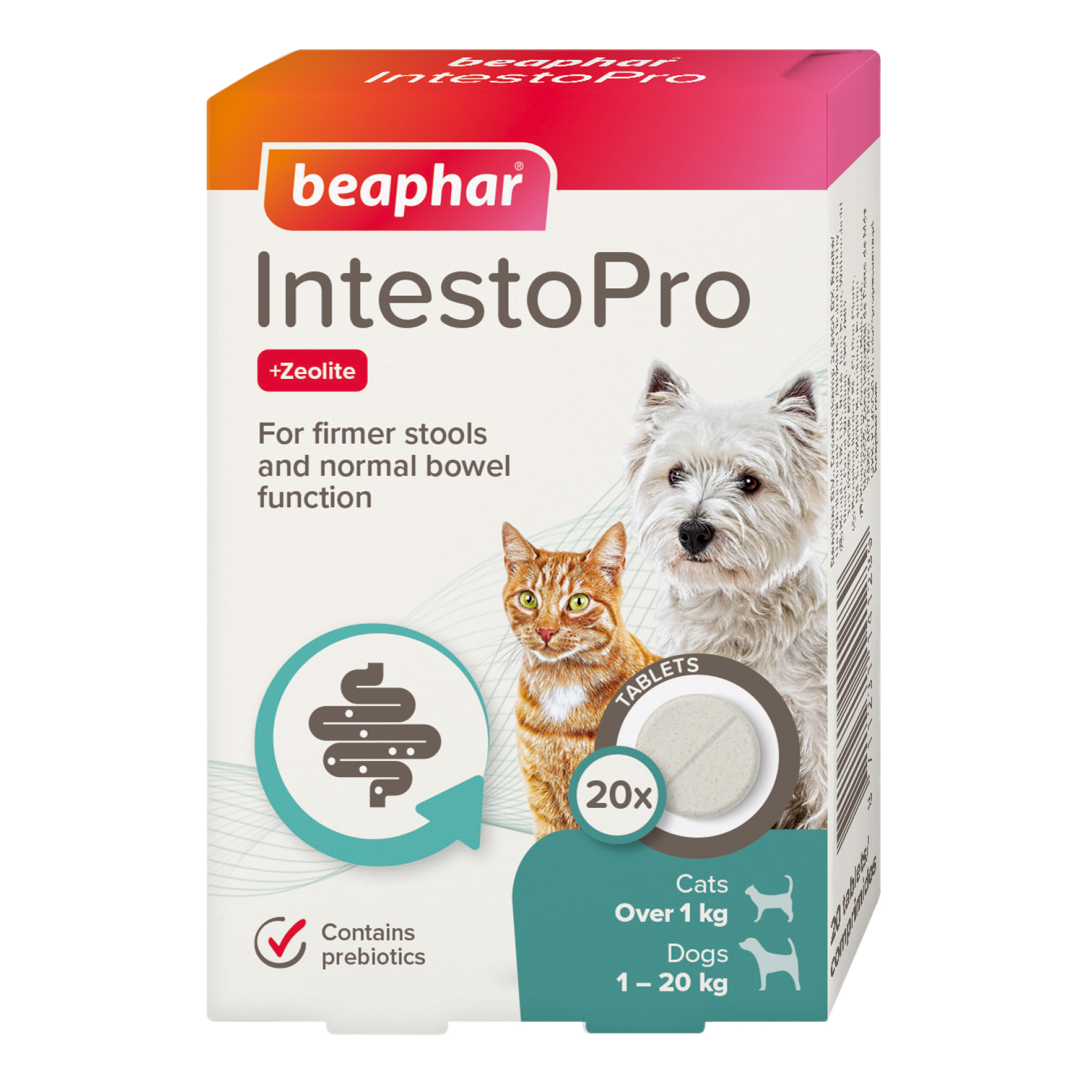 14128_Ecommerce_IntestoPro-Tablets-Dog-Cat_EN_2024-1 Beaphar IntestoPro - Cats & Small Dogs (1-20kg) - Image 1