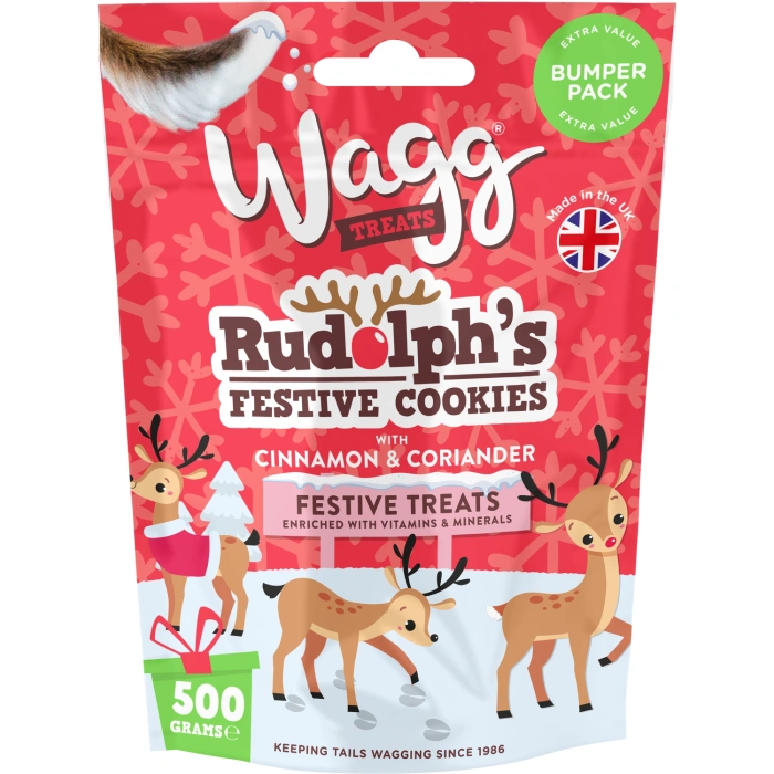 Wagg Rudolph's Festive Cookies 500g Main Image