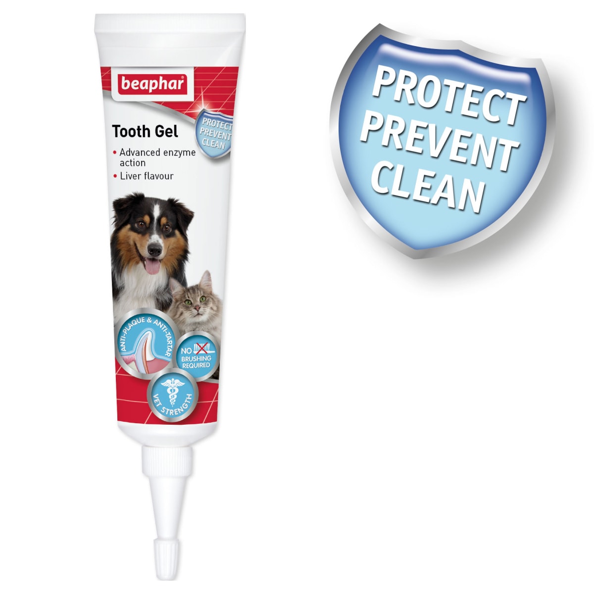 Beaphar Liver Flavoured Tooth Gel for Cats & Dogs 100g Main Image