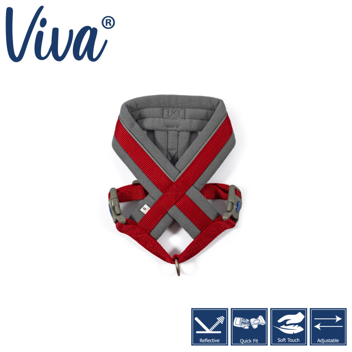 Ancol Viva Padded Harness - Red Main Image